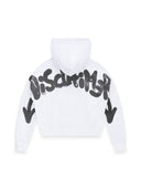 Felpa con Cappuccio Donna Disclaimer 26EDS 55550 Bianco-St.Nera