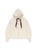 Full Zip Hoodie Donna Disclaimer 26EDS 55643 Latte
