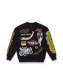 Felpa Uomo Disclaimer 55750 Nero