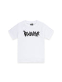 T-shirt Bambino Disclaimer 26EDK 58802 Bianco/St.Nero