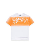 T-shirt Bambino Disclaimer 26EDK 58815 Bianco/St.Arancione