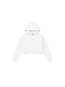 Felpa con cappuccio Bambina Disclaimer 26EDK 58909 Bianco