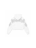 Felpa con cappuccio Bambina Disclaimer 26EDK 58909 Bianco