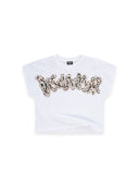 T-shirt Bambina Disclaimer 26EDK 58925 Bianco