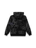 Felpa con Capuccio Bambino Disclaimer 59140 Nero