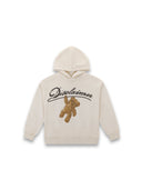 Felpa con Cappuccio Bambina Disclaimer 59220 Latte