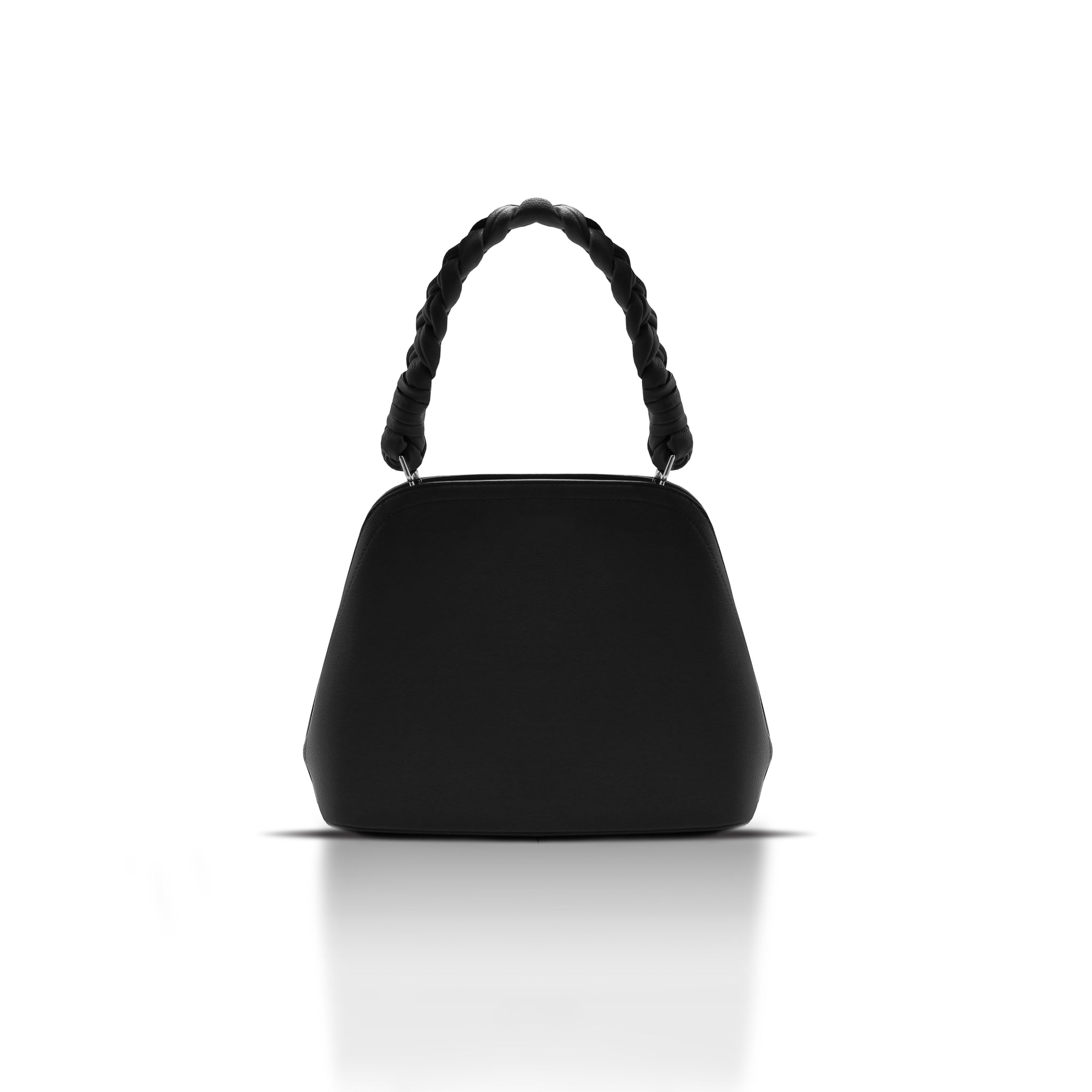 Black eco leather handbag