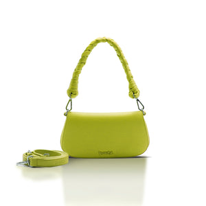 Mini bag in yellow eco leather