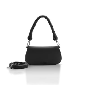 Mini bag in black eco leather